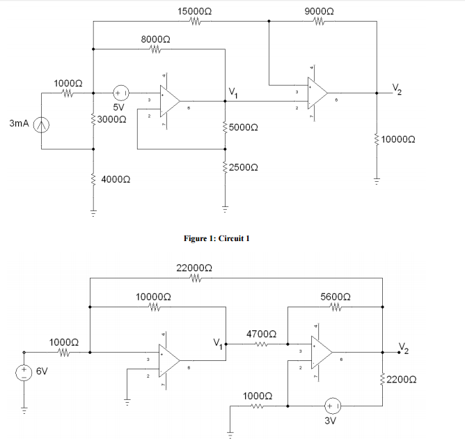 Solved figure 2: circuit 2 Find the value of the nodal | Chegg.com