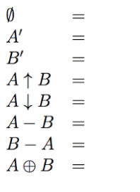 Solved 1. Let U A, B, C, D, E, F) And Let A-a,c,e And B (b, | Chegg.com