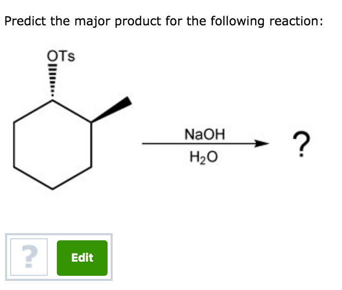 Predict The Major Product For The Reaction. Solved Predict the major product for the following reaction: | Chegg.com