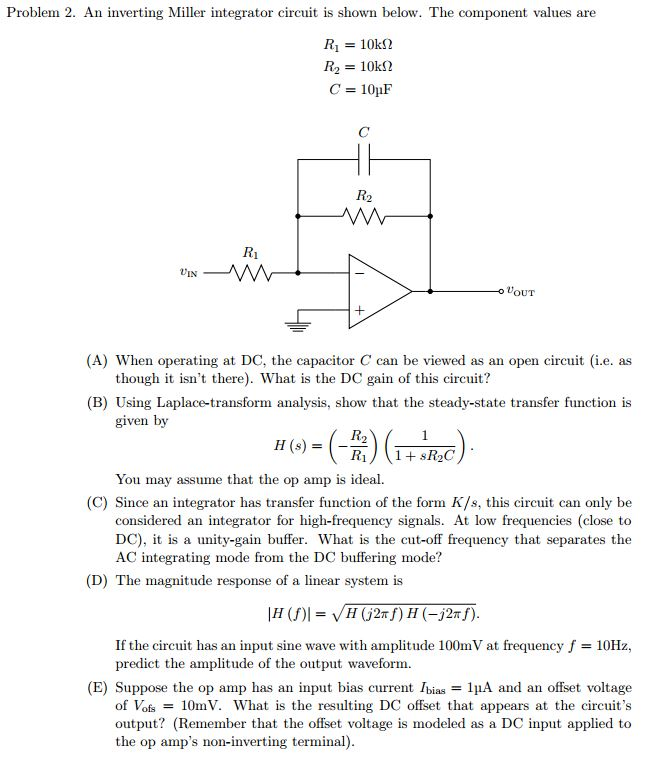 Integrator Circuit Components