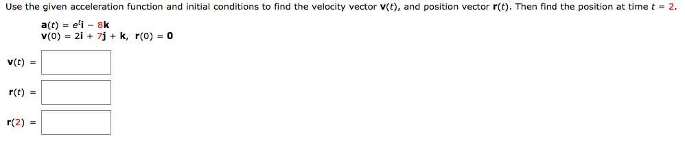 Solved Use the given acceleration function and initial | Chegg.com