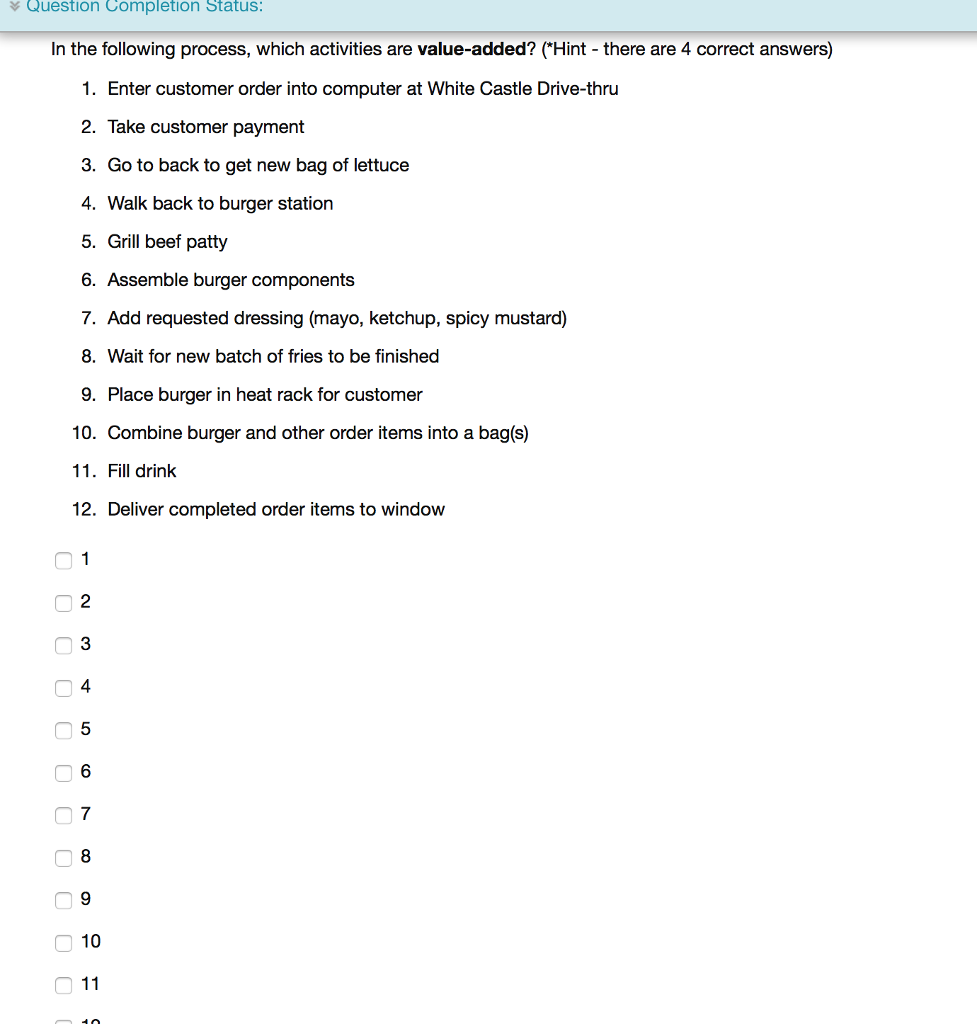 Solved Question Completion Status: In the following process, | Chegg.com