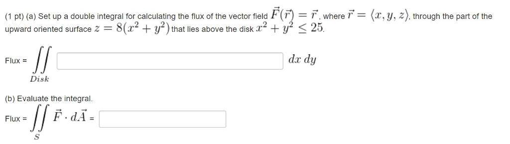 flux integral of vector field