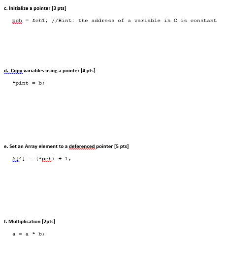 Question 3 (Assembly Practice) [20 ptsl. Variable | Chegg.com