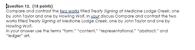 Howling Wolfs Treaty Signing At Medicine Creek Lodge