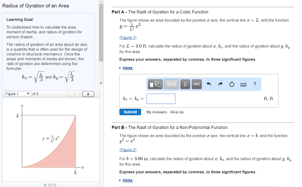 Solved Radius of Gyration of an Area Part A The Radii of | Chegg.com