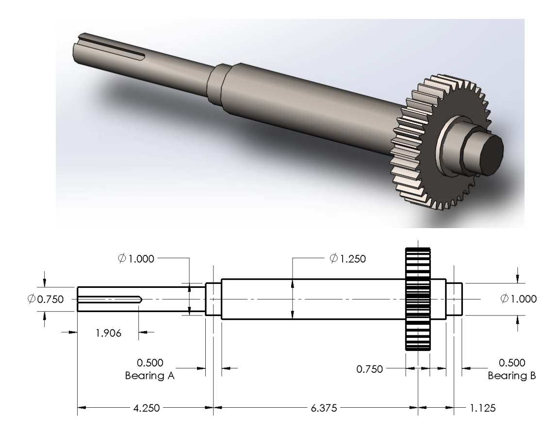 The Power Transmission Shaft Shown Below Transmits 