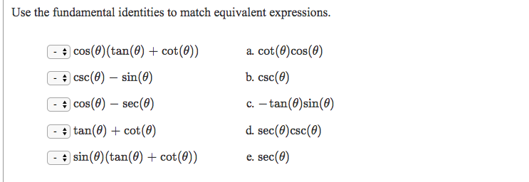 solved-use-the-fundamental-identities-to-match-equivalent-chegg