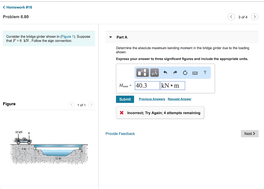 Solved くHomework #18 Problem 6.80 Consider the bridge girder | Chegg.com