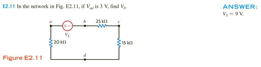 Solved E2 11 In The Network In Fig E2 11 If Vad Is 3 V Chegg