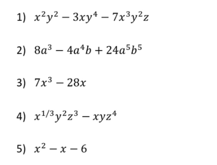 7x 2 3xy 3 14x 4 x 2y