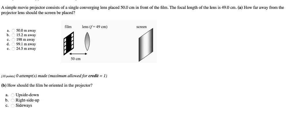 solved-a-simple-movie-projector-consists-of-a-single-chegg