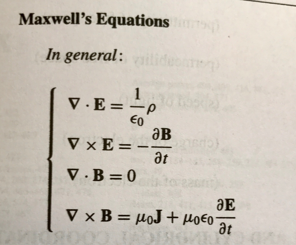 Solved Show That The General Form Of Maxwell's Equations | Chegg.com