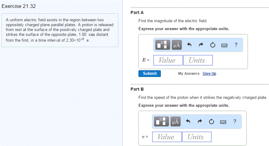 Solved A uniform electric field exists in the region between | Chegg.com