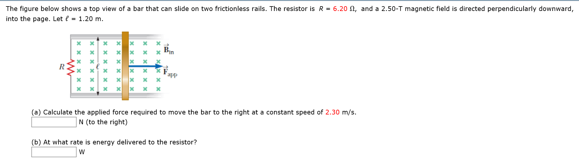 Solved The figure below shows a top view of a bar that can
