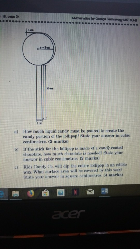 Solved 18 Page 24 Mathemtice For Colinge Technology MCTAC B Chegg