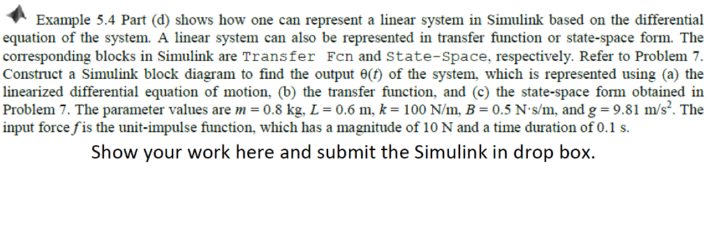 Example 5.4 Part (d) shows how one can represent a | Chegg.com