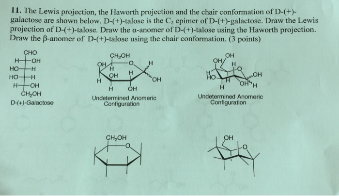 Solved The Lewis projection, the Haworth projection and the | Chegg.com