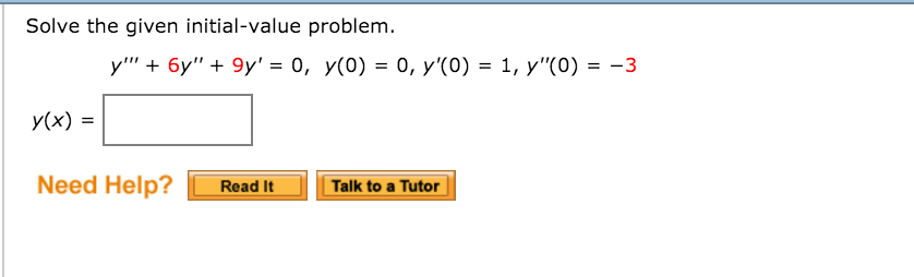 Solved Solve The Given Initial Value Problem 2584