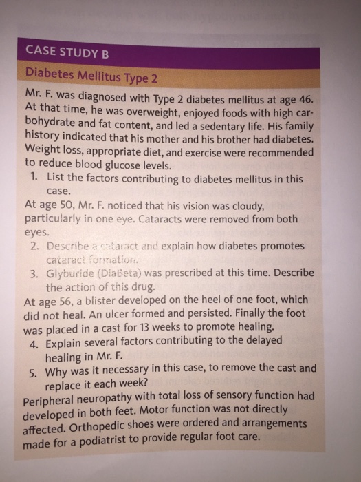 diabetes case study answers