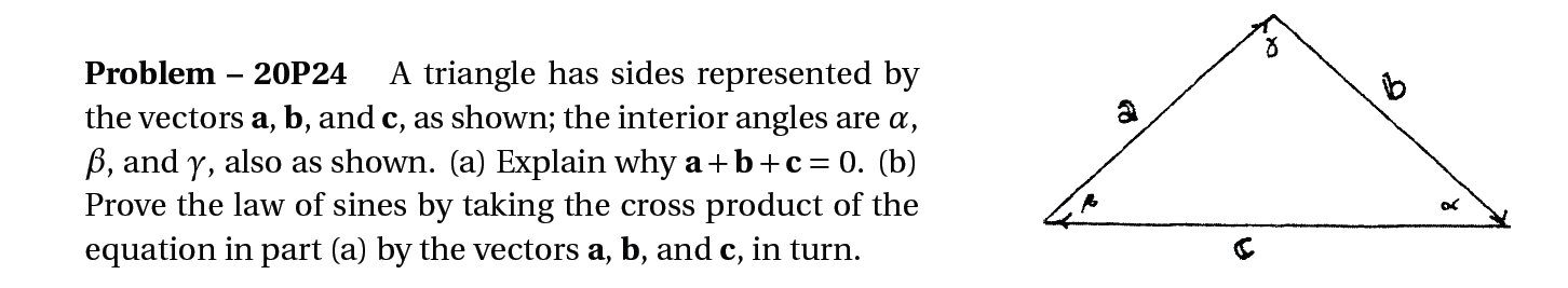 A Triangle Has Sides Represented By The Vectors A B 6961