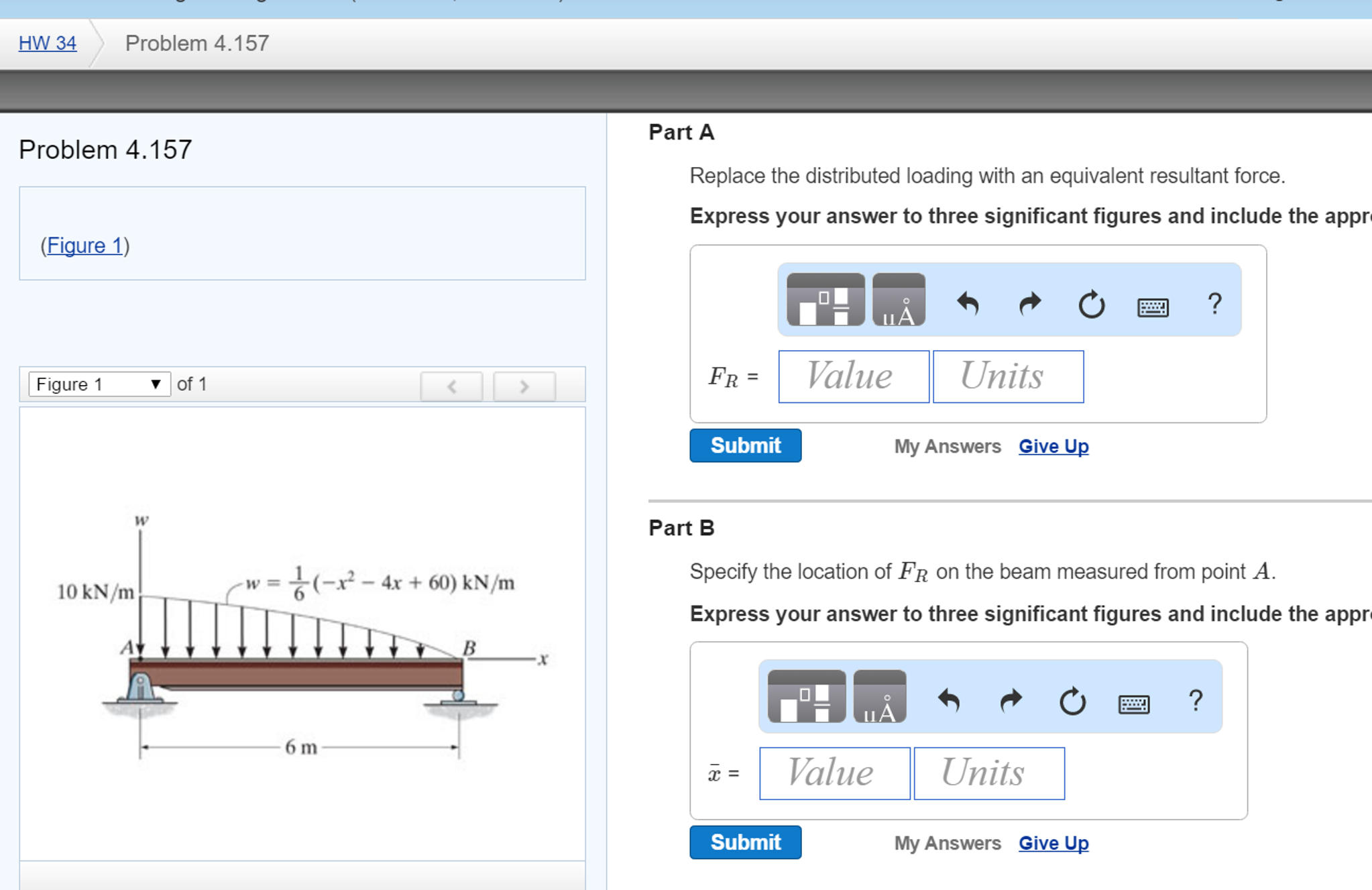 solved-replace-the-distributed-loading-with-an-equivalent-chegg