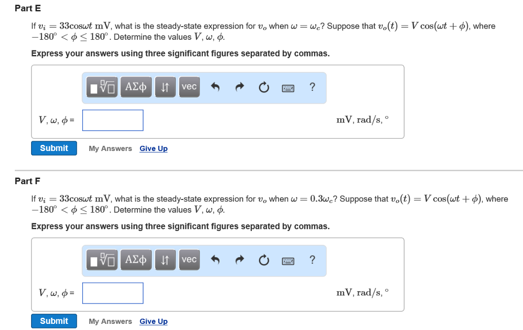 Solved Part A Consider the RC filter shown in (Figure 1) | Chegg.com