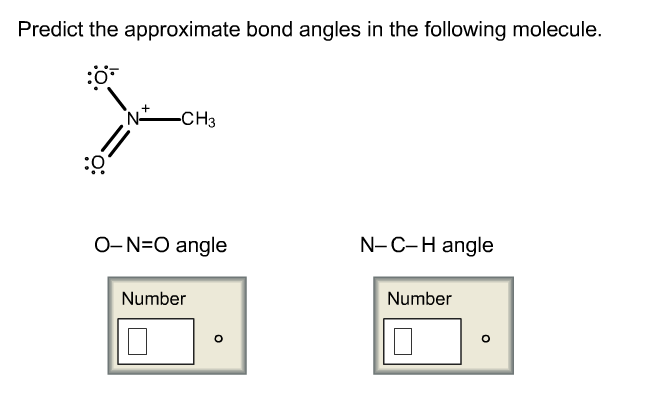 Solved Predict The Approximate Bond Angles In The Following 7370