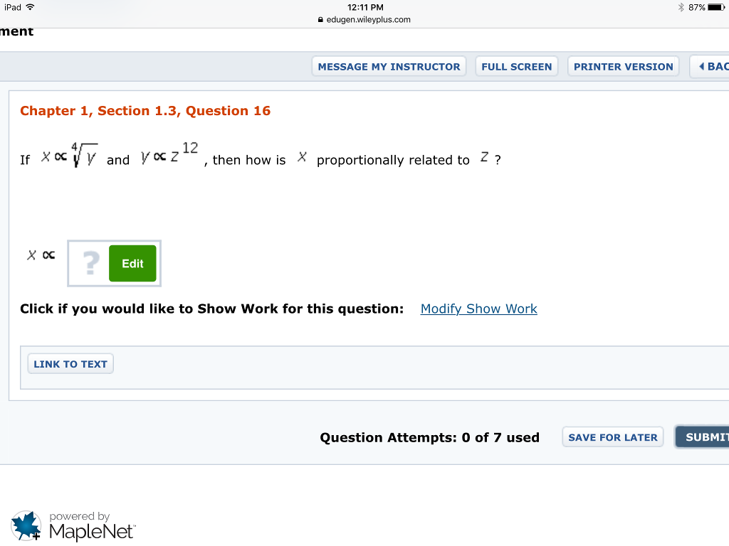 Solved If X Oc 4 Squareroot Y And Y Oc Z 12 Then How Is X Chegg
