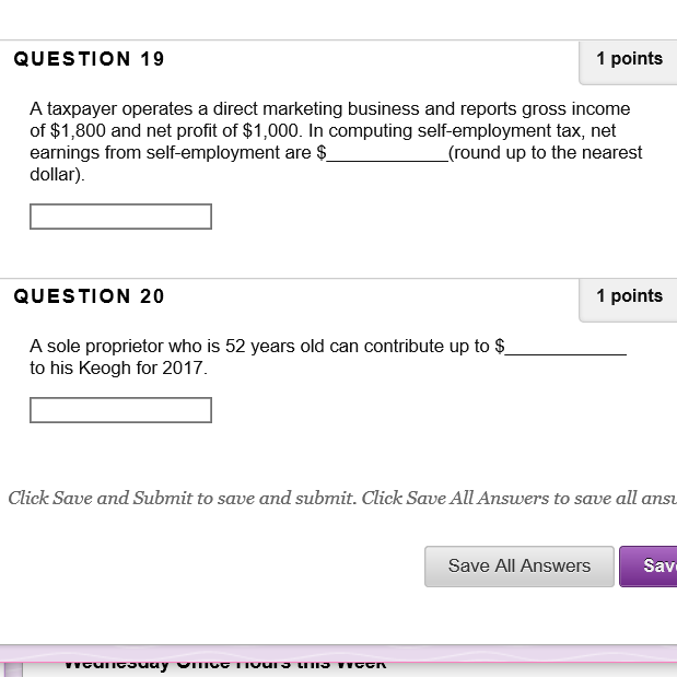 Solved Question 19 Of 50 Which Taxpayer Has A Potential | Cheggcom