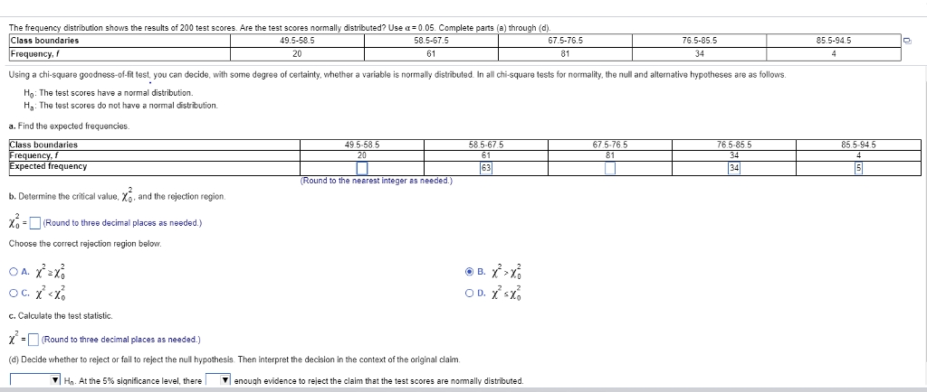 Solved The frequency distribution shows the results of 200 | Chegg.com