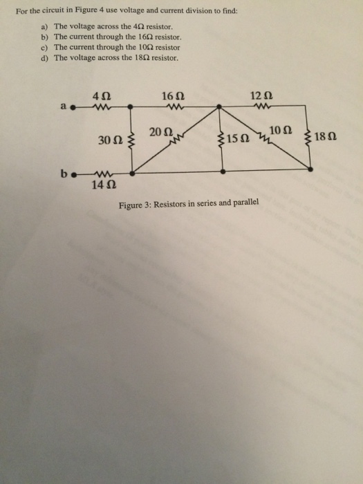 Solved For the circuit in Figure 4 use voltage and current | Chegg.com