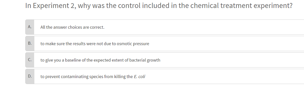 Solved In A Carefully Controlled Experiment Bacteria Are Or Cheggcom