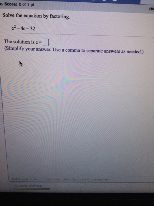 solved-solve-the-equation-by-factoring-c-2-4c-32-the-chegg