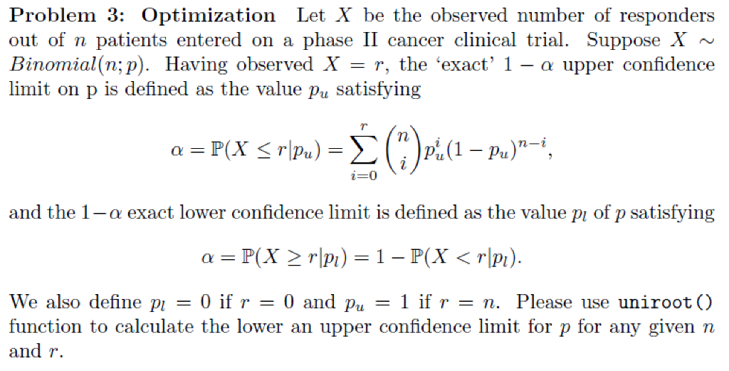 imization Let X be the observed number Problem 3: Opt | Chegg.com