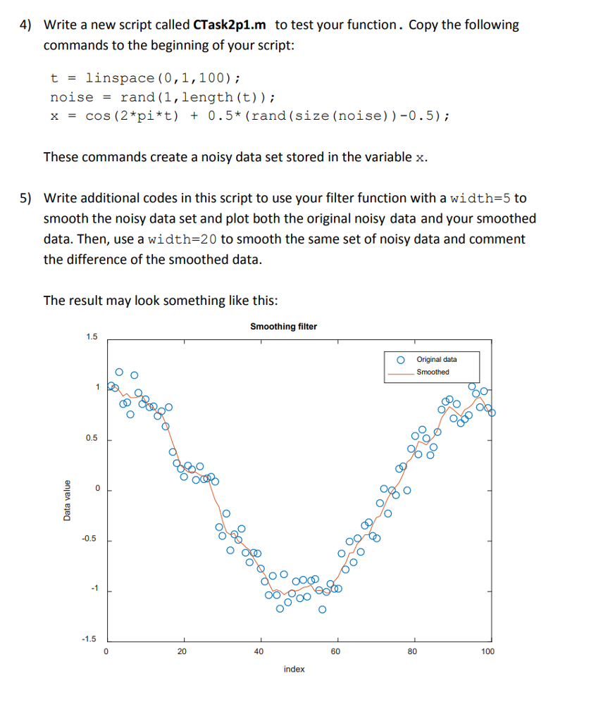 1. Smoothing filter A smoothing filter averages out | Chegg.com