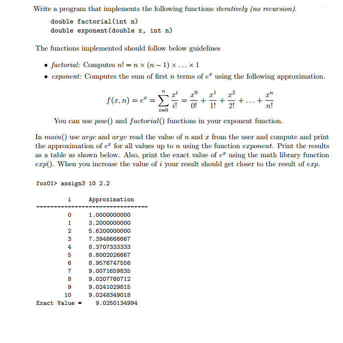 Solved Write a program that implements the following | Chegg.com