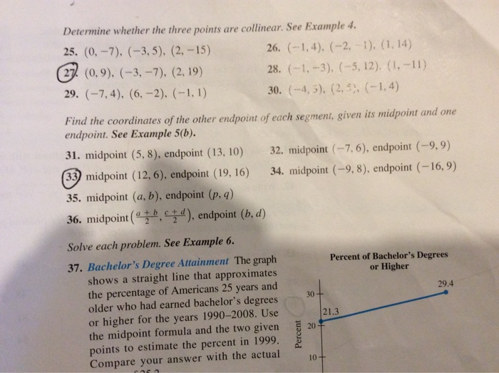 Solved Determine Whether The Three Points Are Collinear. See | Chegg.com