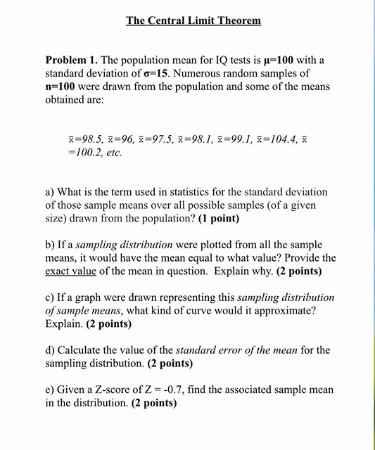 solved-the-central-limit-theorem-problem-1-the-population-chegg