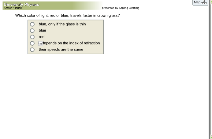 Which Color Of Light, Red Or Blue, Travels Faster In Crown Glass?