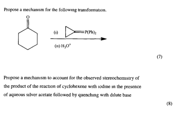 Solved Propose a mechanısm for the following transformation. | Chegg.com