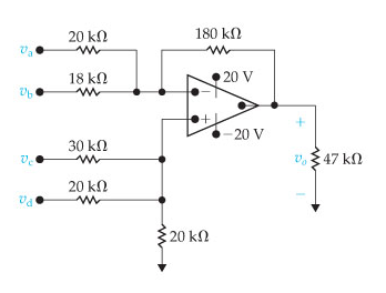Solved: The Op Amp In The Adder-subtracter Circuit Shown I ...