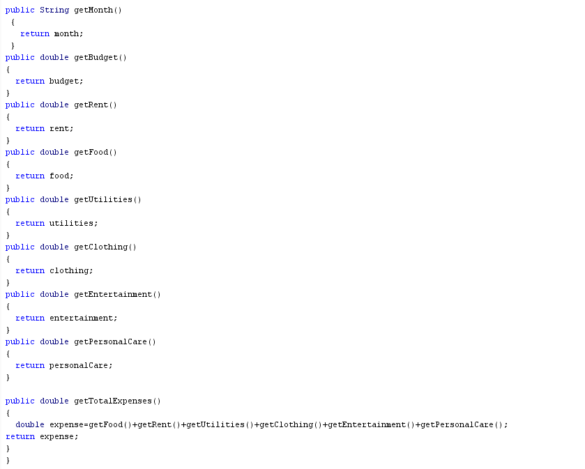 Solved Project 3 Your RunBudget.java program currently | Chegg.com