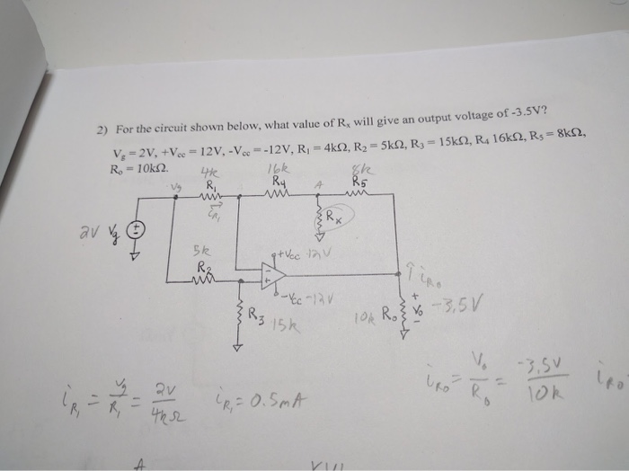 Solved D For the circuit shown below, determine the equation | Chegg.com