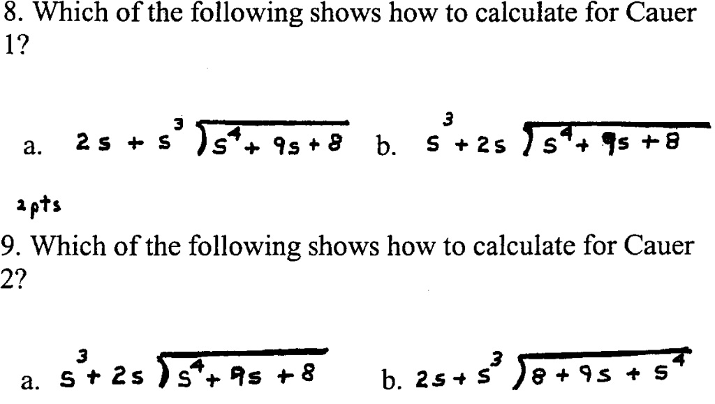 Solved 8 Which Of The Following Shows How To Calculate For Chegg