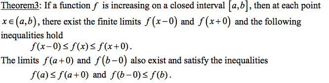 Solved Theorem3: If a function f is increasing on a closed | Chegg.com