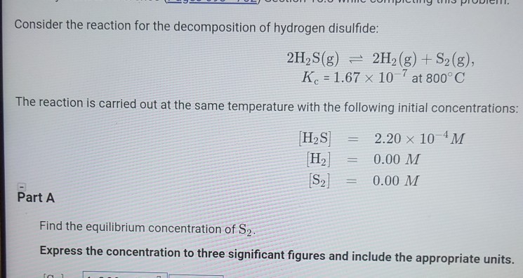 Solved Consider the reaction for the decomposition of | Chegg.com