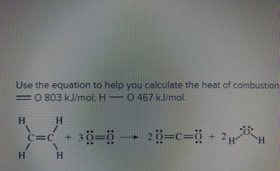 Solved Use the equation to help you calculate the heat of Chegg