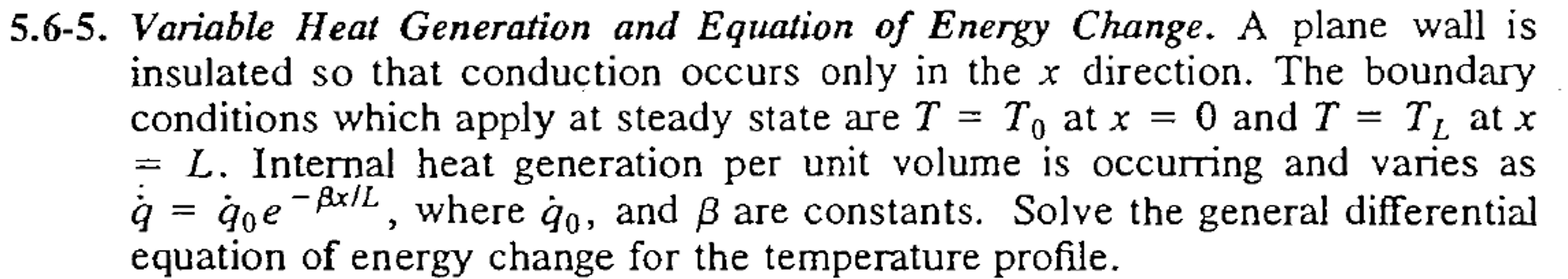 Variable Heat Generation and Equation of Energy. A | Chegg.com