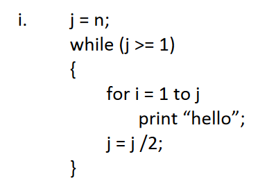 Solved Find a θ-notation for the number of times the print | Chegg.com